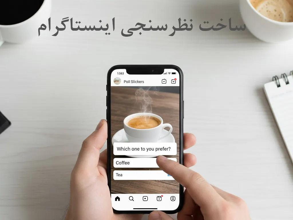 تصویر ساخت نظرسنجی اینستاگرام در استوری و کپشن + 100 ایده نظرسنجی