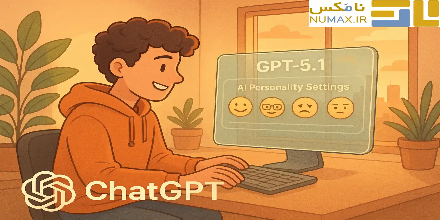 تصویر عرضه مدل GPT-۵.۱ با لحنی صمیمی‌تر و دقت بالاتر