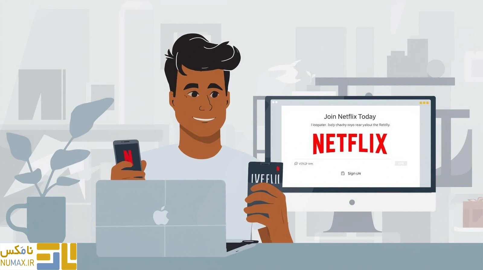 تصویر چگونه اکانت نتفلیکس بسازیم؟ آموزش قدم به قدم