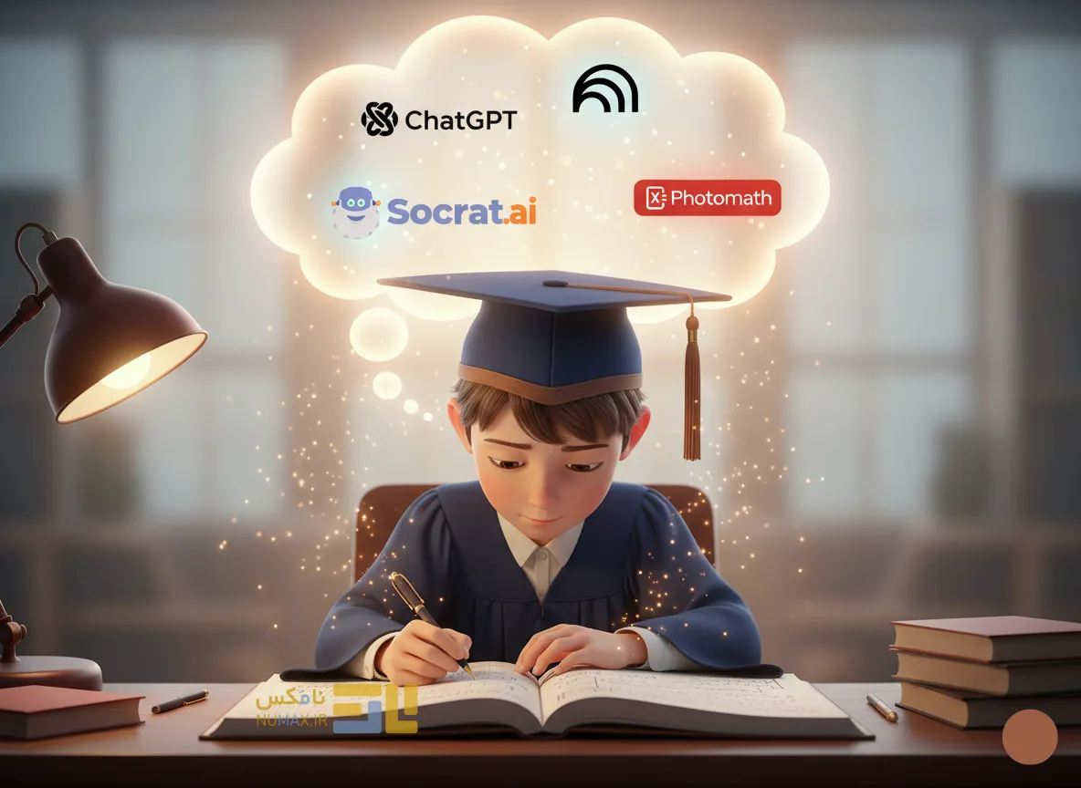 تصویر معرفی هوش مصنوعی برای دانش آموزان !