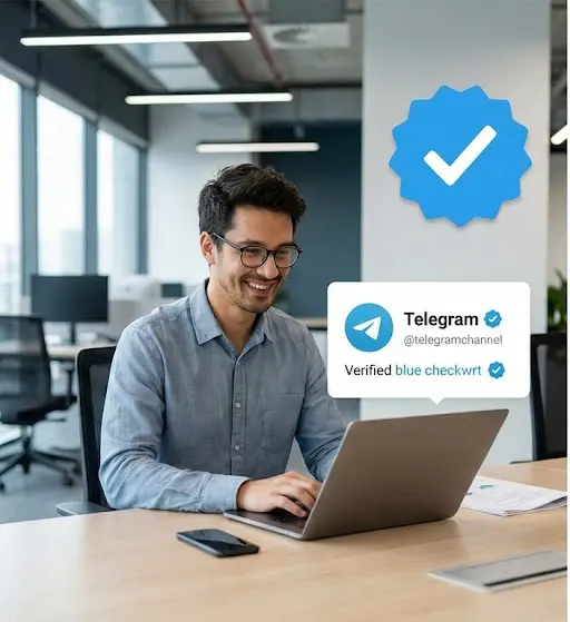 تصویر تیک آبی کانال تلگرام: راهنمای دریافت و مزایای آن