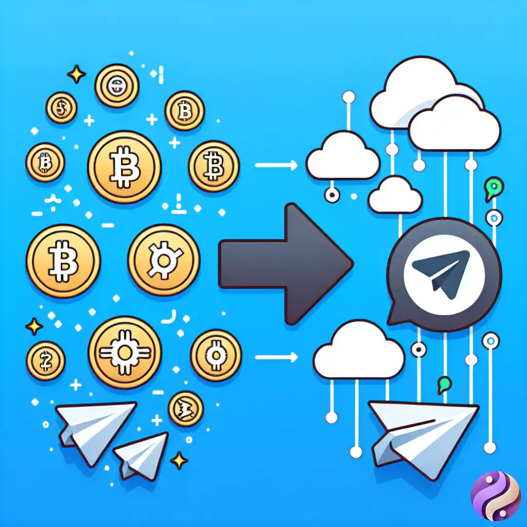 تصویر تبدیل ارز دیجیتال به تلگرام استارز