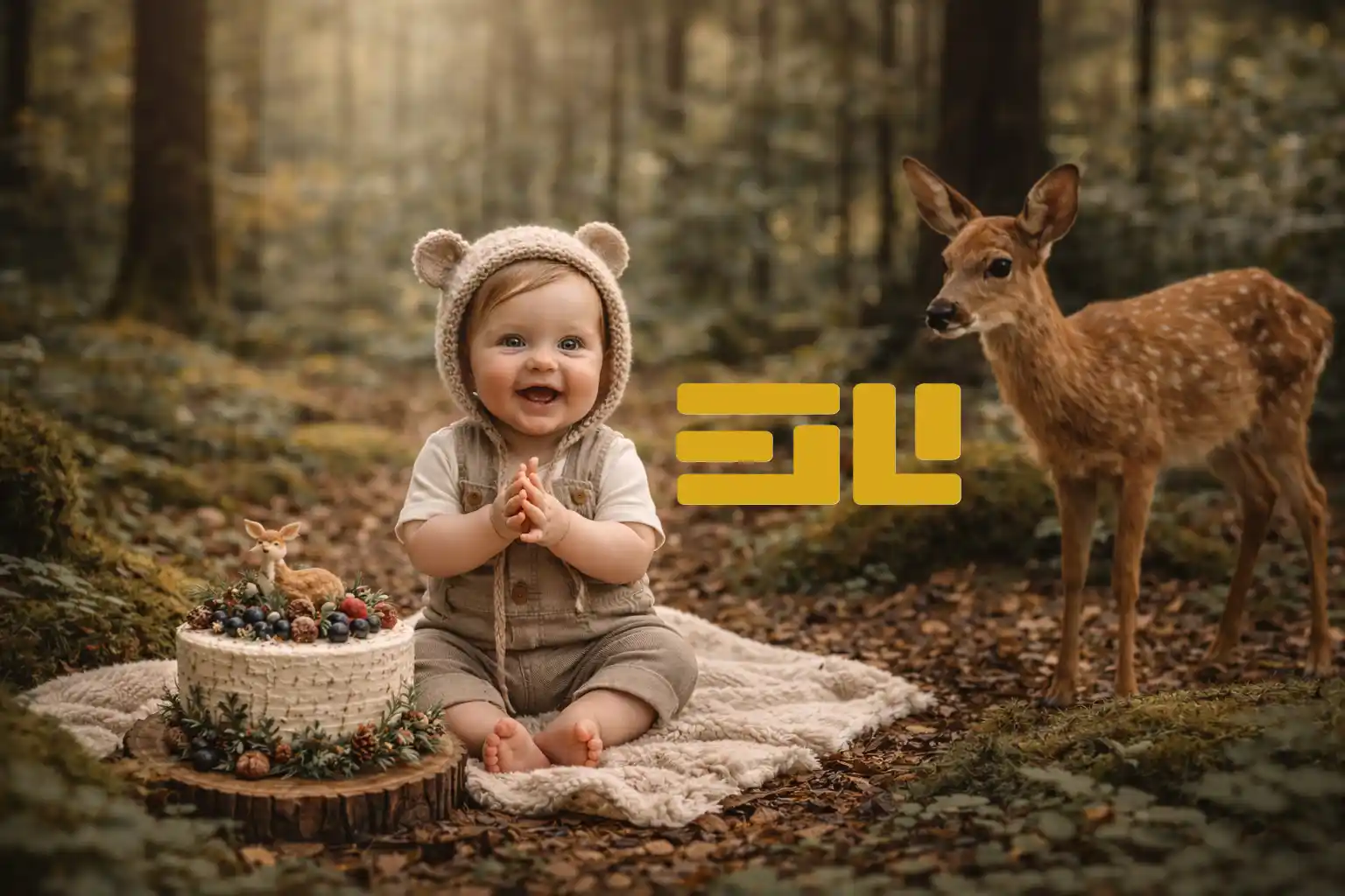 تصویر ایده های خلاقانه برای ساخت عکس ماهگرد نوزاد با هوش مصنوعی