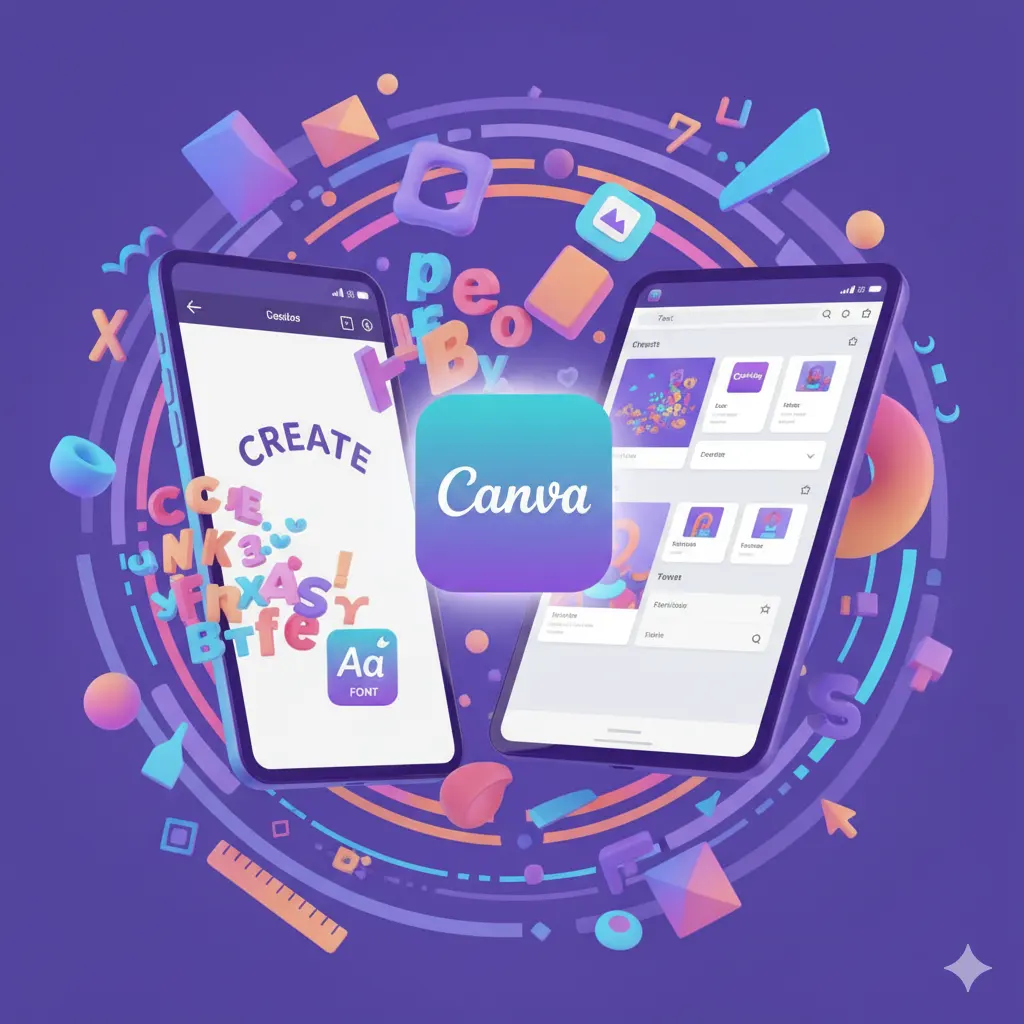 حل مشکل فونت فارسی در کانوا