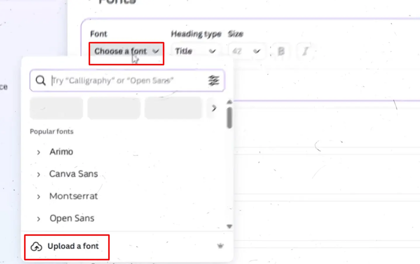 افزودن فونت به کانوا