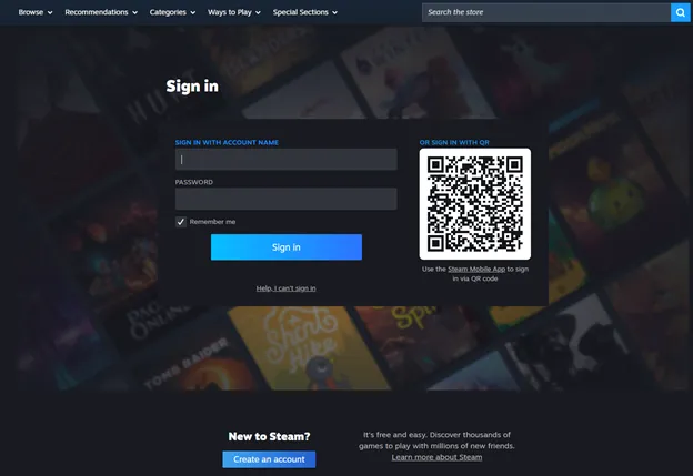 راهنمای ساخت اکانت در Steam