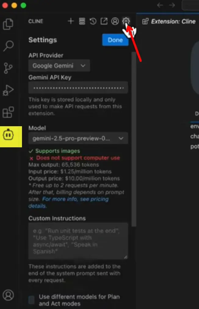 نصب دستیار هوش مصنوعی برنامه نویسی گوگل