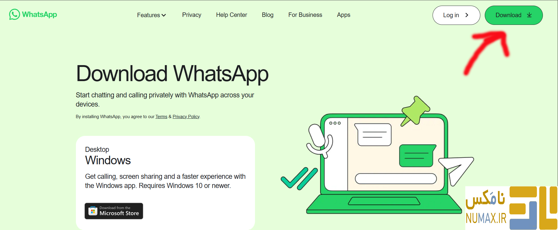 دانلود واتساپ از سایت رسمی