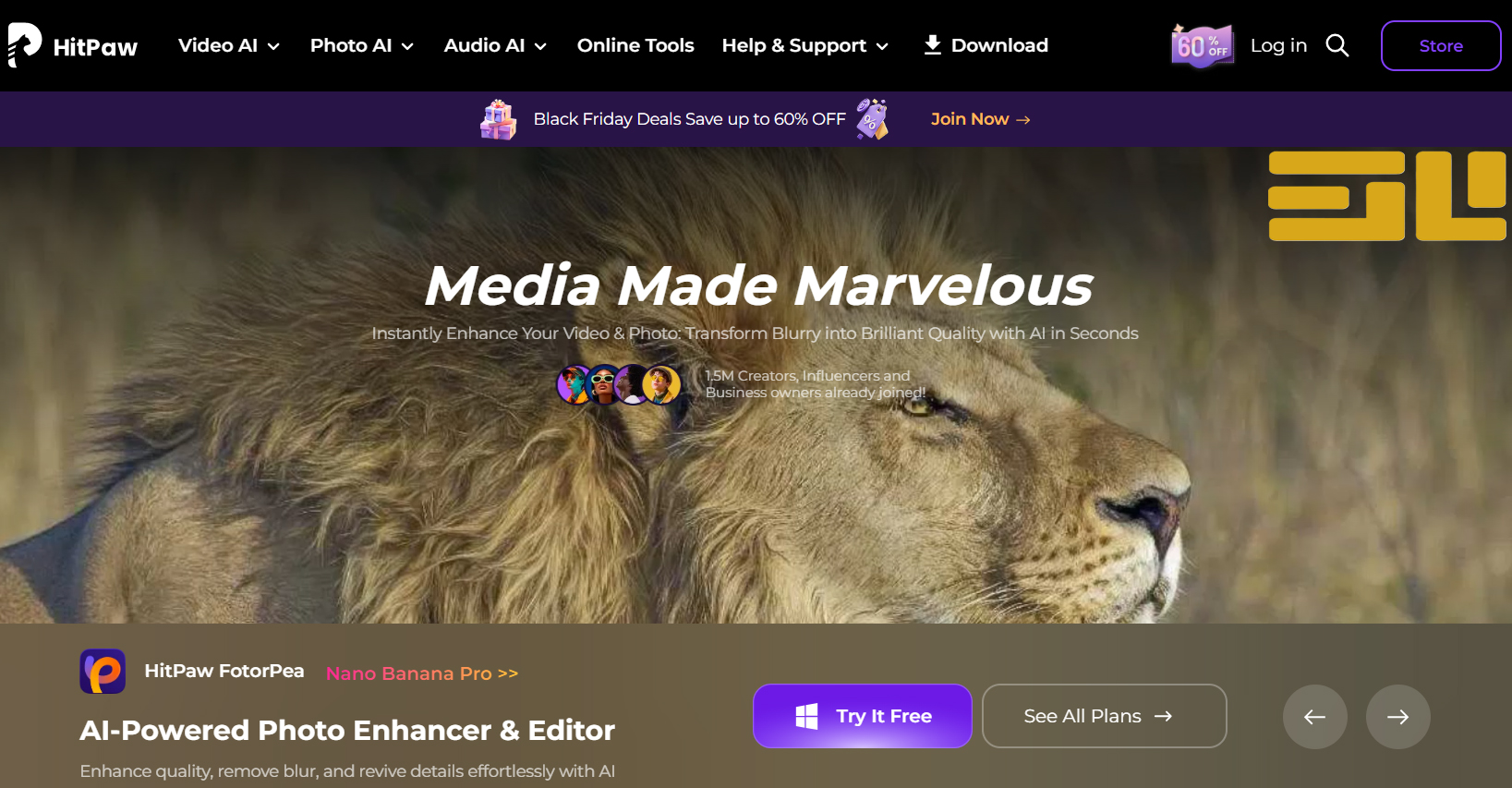 HitPaw  تبدیل عکس به عکس متحرک