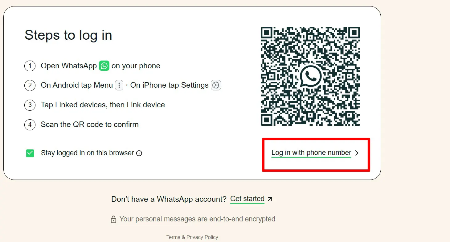 استفاده واتساپ وب با شماره مجازی
