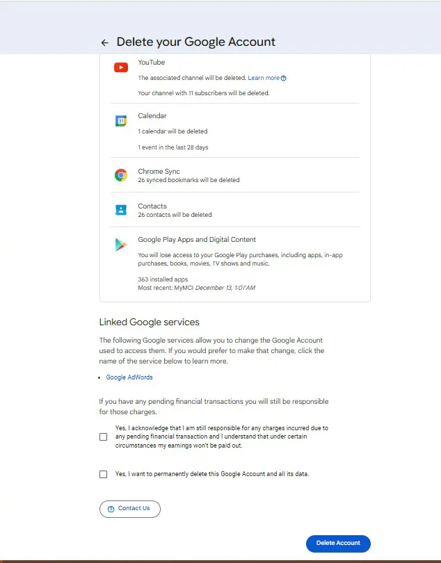 حذف اکانت یوتیوب در لپ تاپ