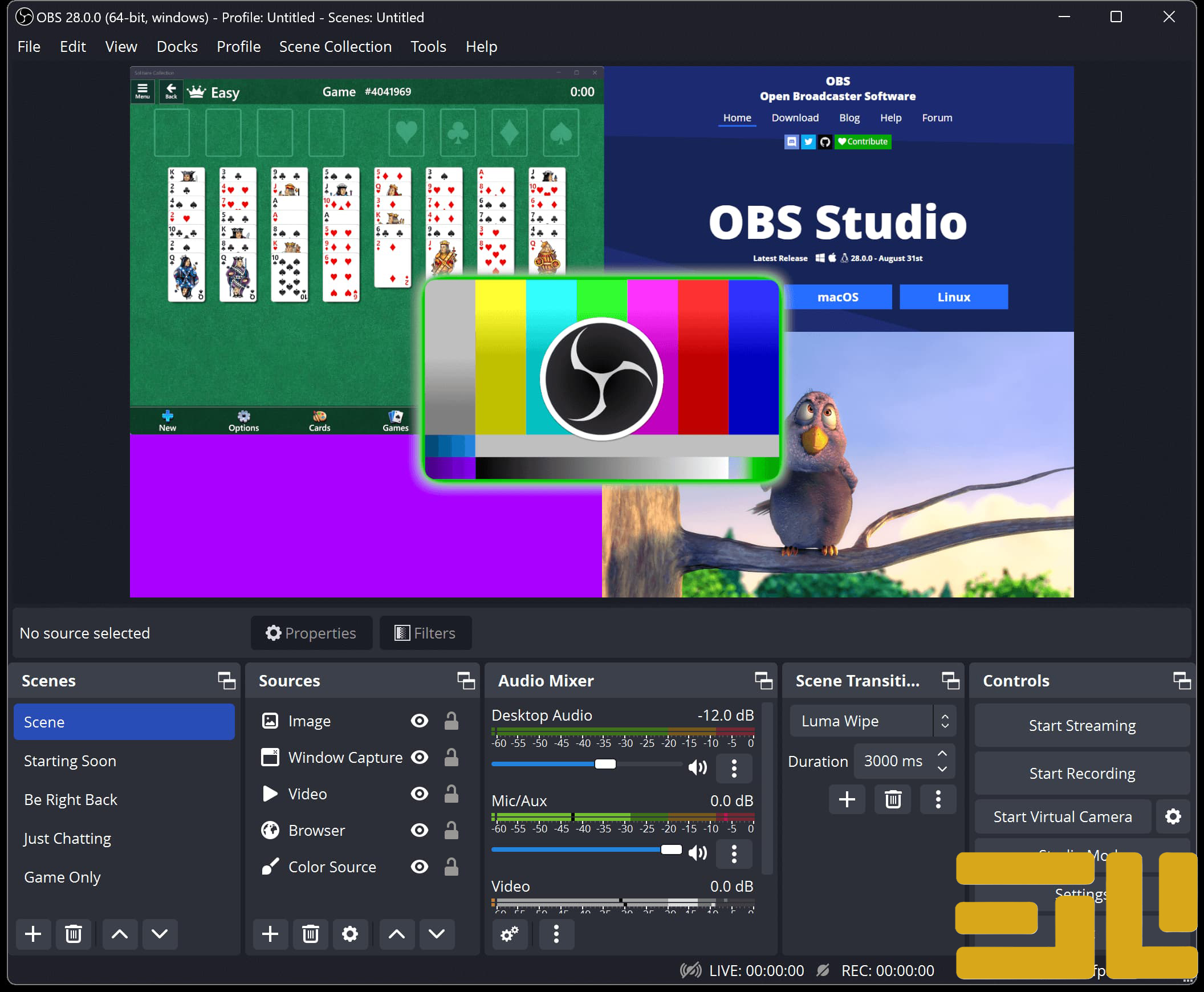نرم افزار استریم obs studio