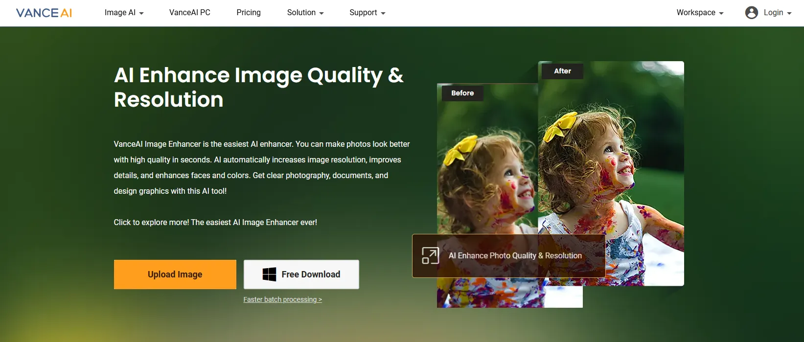 هوش مصنوعی‌ افزایش کیفیت عکس