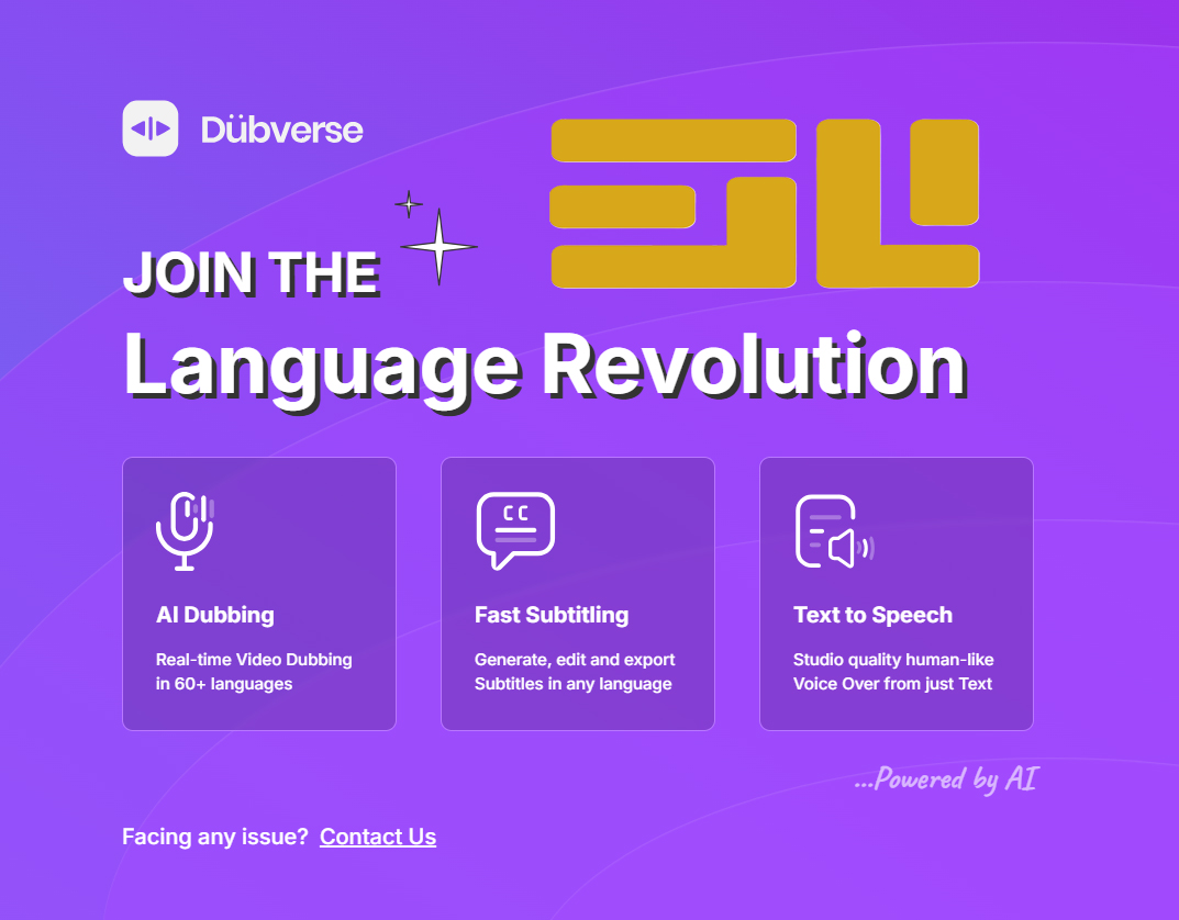 .dubverse.ai ابزار هوش مصنوعی تولید زیرنویس
