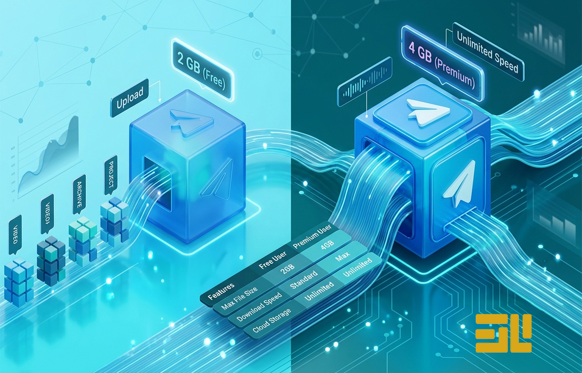 ارسال فایل حجیم در تلگرام