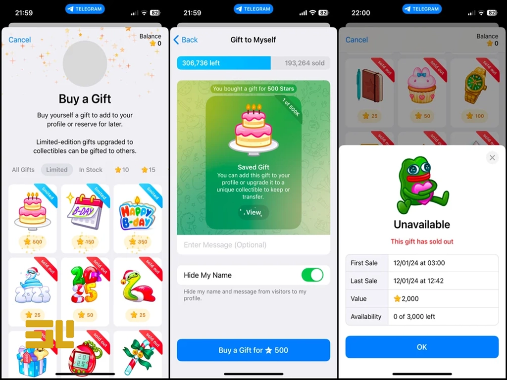 telegram gift