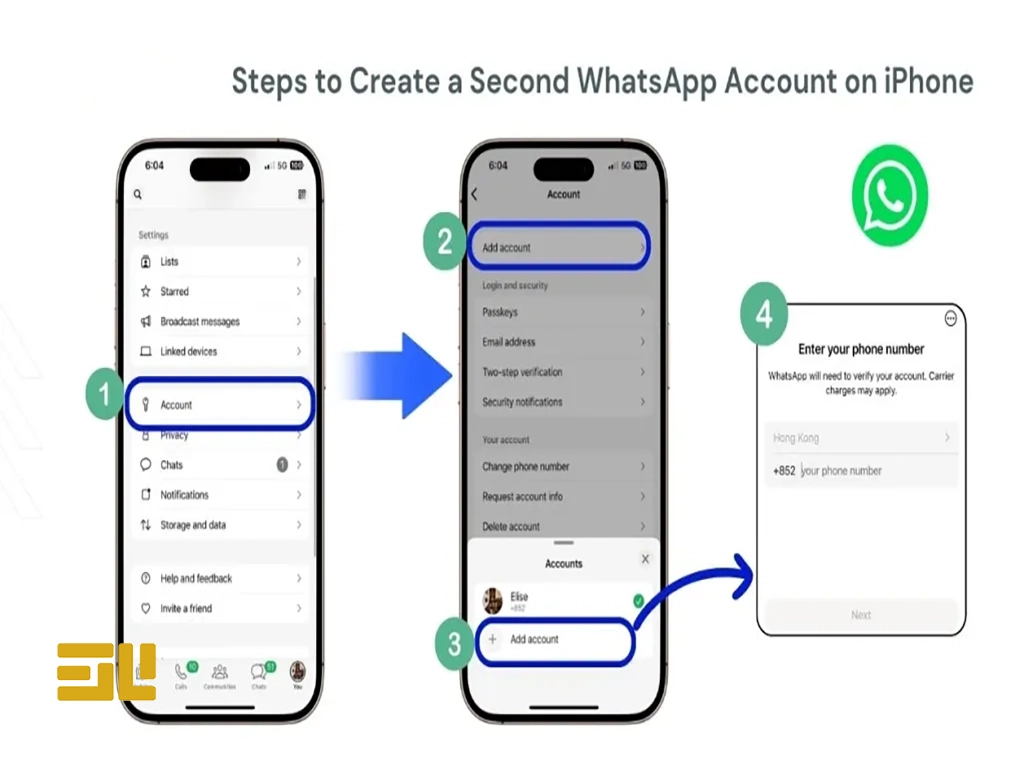 واتساپ دوم در ایفون
